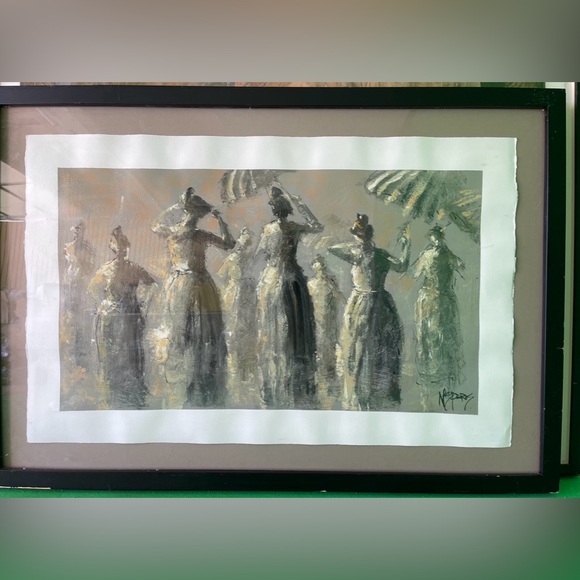 Oil Paint on Canvas Originally signed - Picture 2 of 3